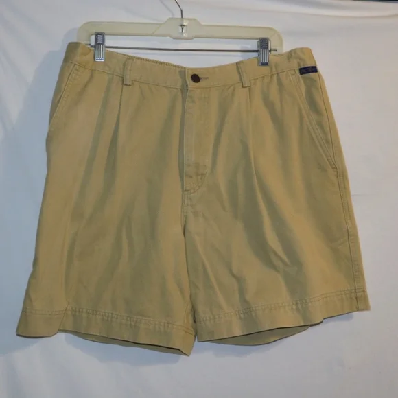 Kahala Men`s Khaki Casual Hawaiian  Shorts - Picture 4 of 8